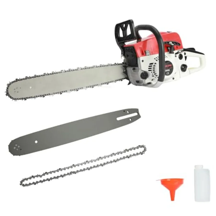 Gas Chainsaw 58CC 3.2HP 2Cycle Petrol Chain Saw for HeavyDuty Wood Cutting and Tree Trimming 20Inch Handheld Cordless Chainsaw
Gas Chainsaw 58CC 3.2HP 2Cycle Petrol Chain Saw for HeavyDuty Wood Cutting and Tree Trimming 20Inch Handheld Cordless Chainsaw