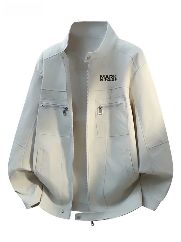 Мужская кожаная куртка свободного кроя Mark Fairwe Workwear с воротником-стойкой, весна-осень, с множеством карманов, модная, повседневная
Мужская кожаная куртка свободного кроя Mark Fairwe Workwear с воротником-стойкой, весна-осень, с множеством карманов, модная, повседневная