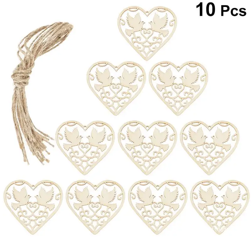 10PCS Wooden Hollowed Heart Shape Hanging Pendants Wood Crafts For Home Party Tree Wedding Party DIY Decoration
10PCS Wooden Hollowed Heart Shape Hanging Pendants Wood Crafts For Home Party Tree Wedding Party DIY Decoration
