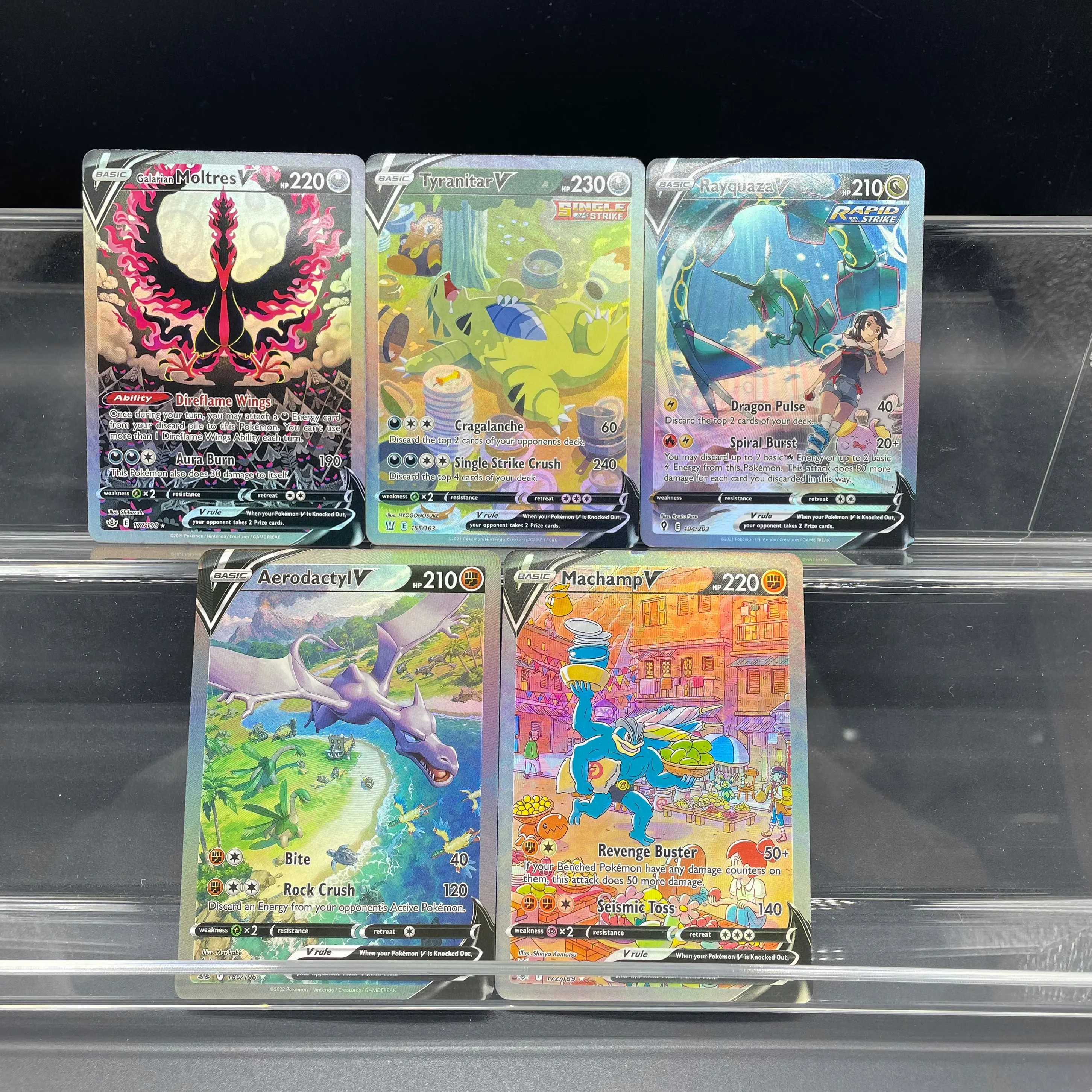 DIY Аниме PTCG Самодельный Алый Фиолетовый Закрытый Кабель Галарийские Молитры Tyranitar Rayquaza Аэродоктильный Мачете Коллекционная Карта
DIY Аниме PTCG Самодельный Алый Фиолетовый Закрытый Кабель Галарийские Молитры Tyranitar Rayquaza Аэродоктильный Мачете Коллекционная Карта