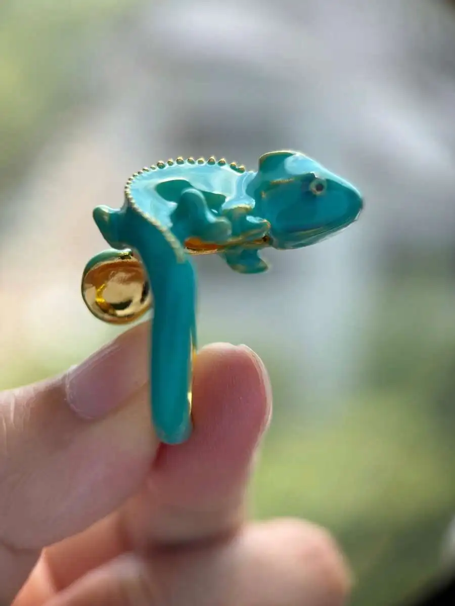 Cute Enamel Chameleon Animal Ring Unisex Fashion Jewelry Party Accessory
Cute Enamel Chameleon Animal Ring Unisex Fashion Jewelry Party Accessory