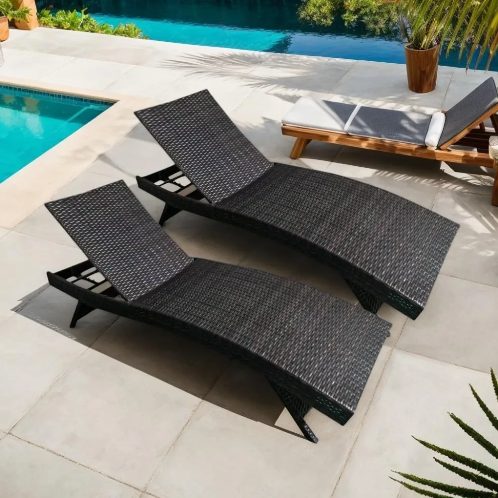 PE Rattan Foldable Backrest Chaise Lounge, Outdoor Pool Folding Recliners, Adjustable Patio Chairs Wicker Lounge Chairs
PE Rattan Foldable Backrest Chaise Lounge, Outdoor Pool Folding Recliners, Adjustable Patio Chairs Wicker Lounge Chairs