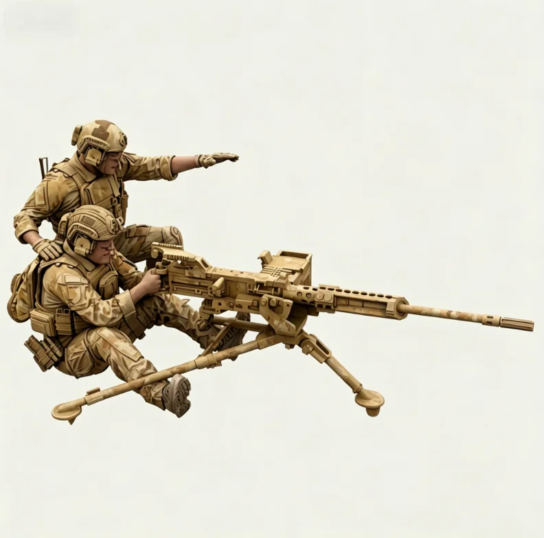 1/35 Resin Soldier Model Kit Colorless Self Assembly (2 people+heavy machine gun) A-2061
1/35 Resin Soldier Model Kit Colorless Self Assembly (2 people+heavy machine gun) A-2061