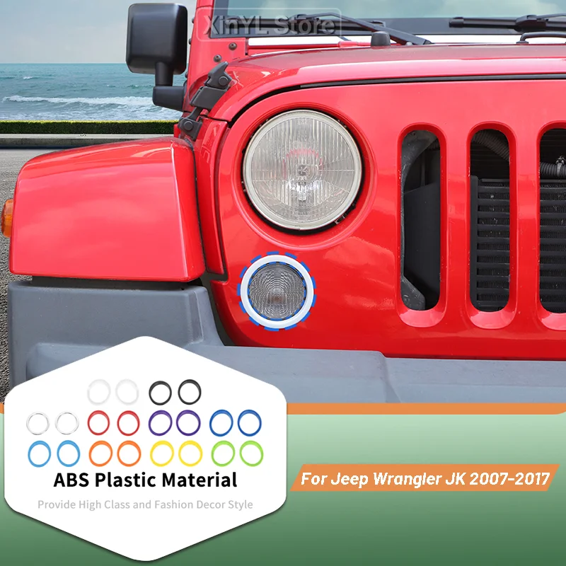 2PC Automotive Front Bumper Turn Signal Trim Ring For Jeep Wrangler JK 2007-2017 Exterior Accessories
2PC Automotive Front Bumper Turn Signal Trim Ring For Jeep Wrangler JK 2007-2017 Exterior Accessories