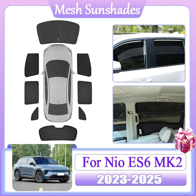 For Nio ES6 MK2 2023 2024 2025 Anti-UV Car Mesh Magnetic Sunshade Sun Protection Window Shade Visors Curtain Cover Accessories
For Nio ES6 MK2 2023 2024 2025 Anti-UV Car Mesh Magnetic Sunshade Sun Protection Window Shade Visors Curtain Cover Accessories