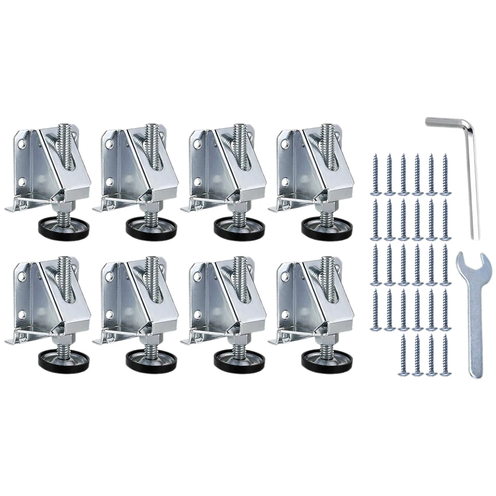 Adjustable Screw Leg Levelers Heavy Duty Leveling Feet for Furniture Workbench Cabinet Shelving Unit Iron Galvanized Corrosion
Adjustable Screw Leg Levelers Heavy Duty Leveling Feet for Furniture Workbench Cabinet Shelving Unit Iron Galvanized Corrosion