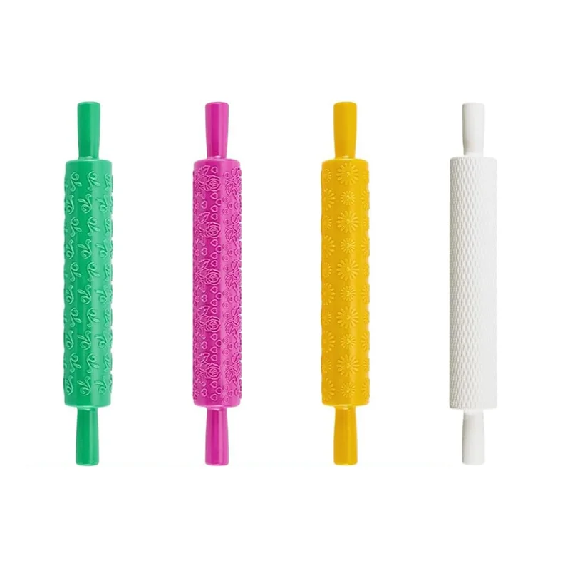 A04F-Clay Modeling Pattern Rollers Kit 4 Colors Leather Texture Roller Plastic Rolling Pin Polymer Clay Fordiy Handmade
A04F-Clay Modeling Pattern Rollers Kit 4 Colors Leather Texture Roller Plastic Rolling Pin Polymer Clay Fordiy Handmade