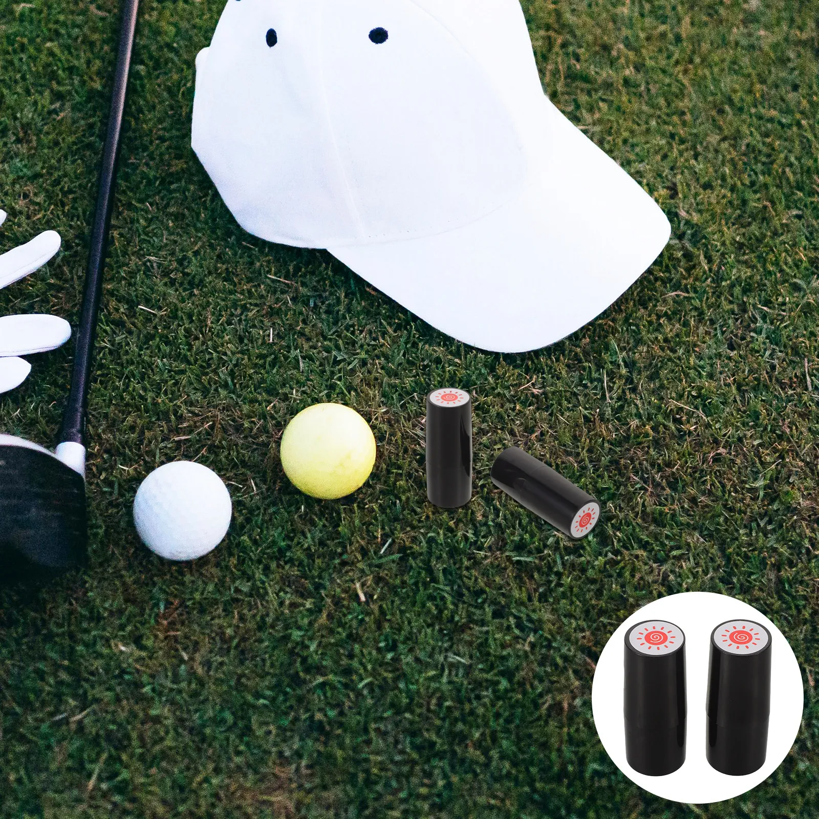 2Pcs Golf Ball Stamp Marker Reusable Plastic Photosensitive Dry Permanent Marking Tools Fast Dry Waterproof Golf Ball Marker
2Pcs Golf Ball Stamp Marker Reusable Plastic Photosensitive Dry Permanent Marking Tools Fast Dry Waterproof Golf Ball Marker