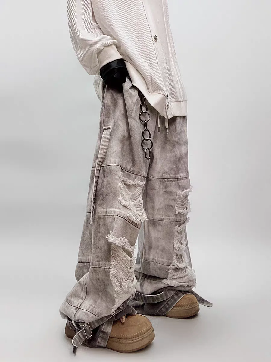 American Hip Hop Wide Leg Mud Dye Jeans Men's Vintage High Street Waed Loose Long Trousers Casual Straight Cut Jeans
American Hip Hop Wide Leg Mud Dye Jeans Men's Vintage High Street Waed Loose Long Trousers Casual Straight Cut Jeans