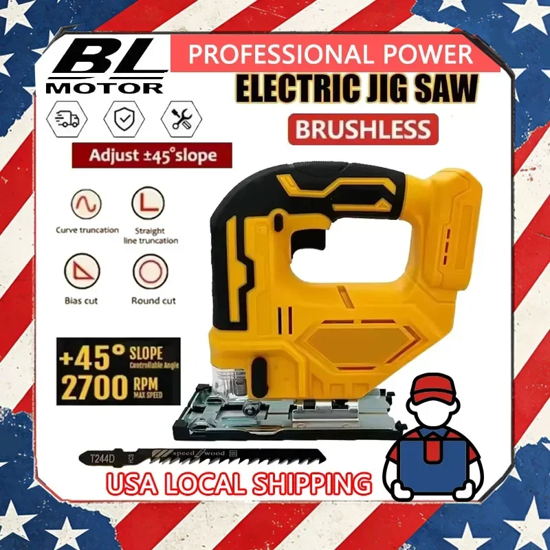 Fit Dewalt 2700RPM Brushless Curve Saw 20V Cordless Electric Jig Saw Portable Multifunction Adjustable Woodworking Power
Fit Dewalt 2700RPM Brushless Curve Saw 20V Cordless Electric Jig Saw Portable Multifunction Adjustable Woodworking Power