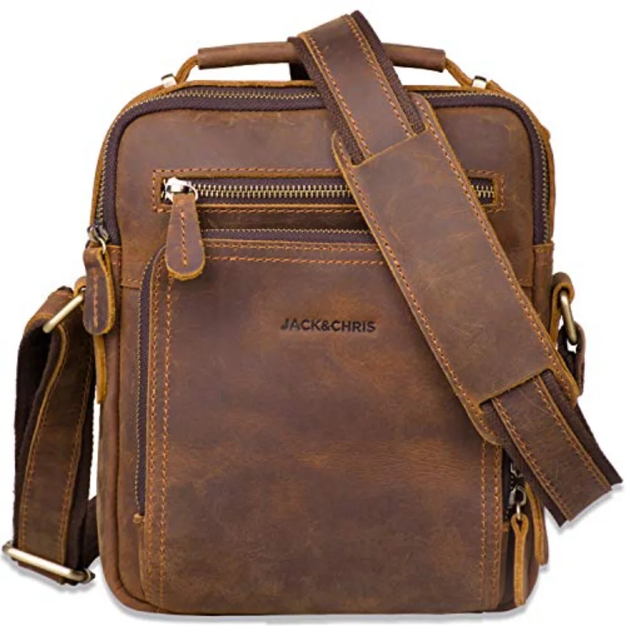 JackandChris Leather Messenger Bag for Men Man Purse Crossbody Bags for Work Business
JackandChris Leather Messenger Bag for Men Man Purse Crossbody Bags for Work Business