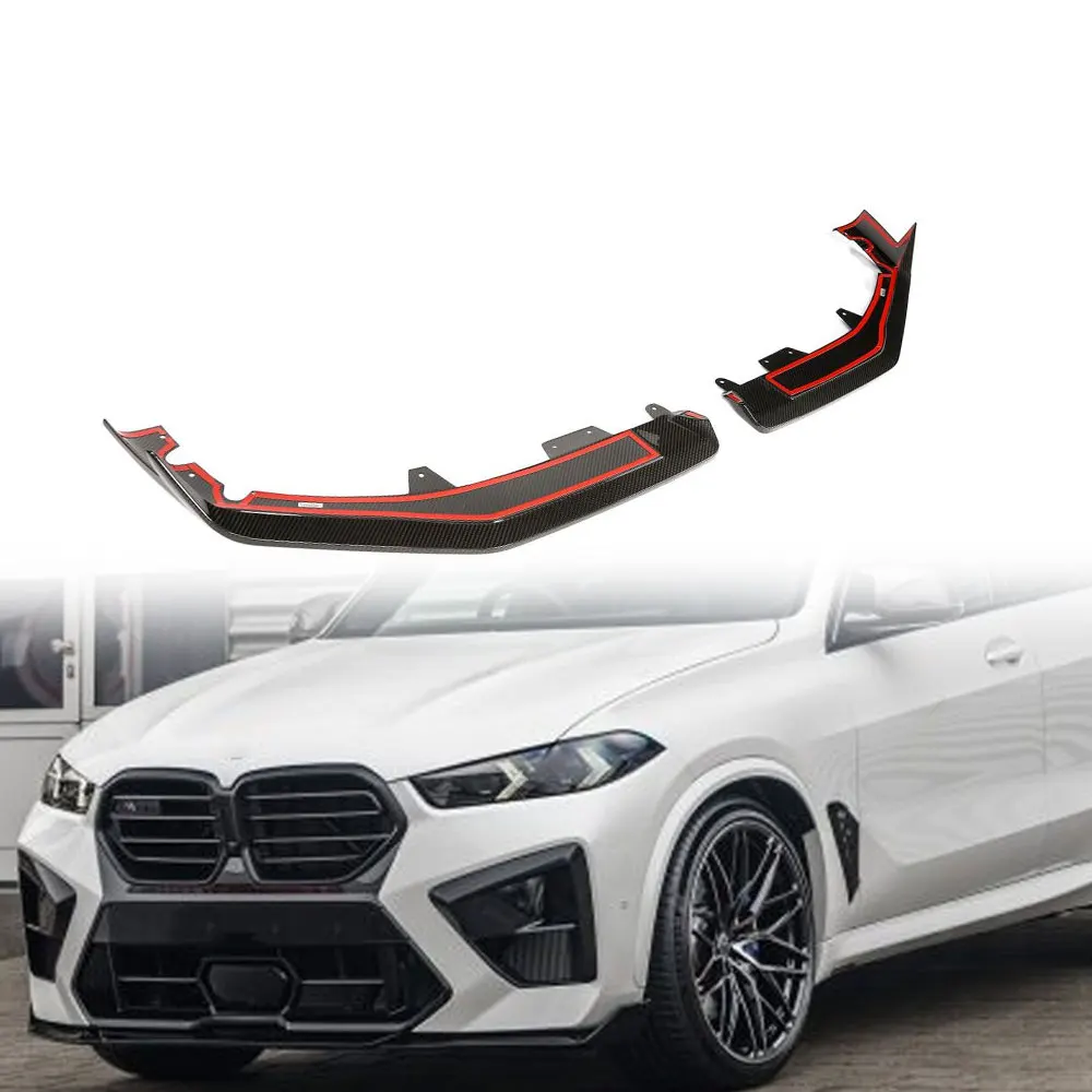 2 Pieces Carbon Fiber F95 LCI Front Lip Splitters for BMW X5M LCI 2023-2024
2 Pieces Carbon Fiber F95 LCI Front Lip Splitters for BMW X5M LCI 2023-2024
