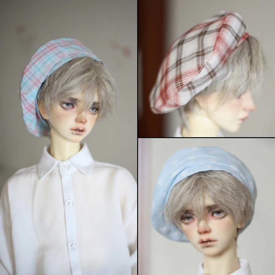 New 3 color plaid beret 1/4 1/3 fashion painter hat DD MSD uncle hat BJD doll clothes accessories
New 3 color plaid beret 1/4 1/3 fashion painter hat DD MSD uncle hat BJD doll clothes accessories