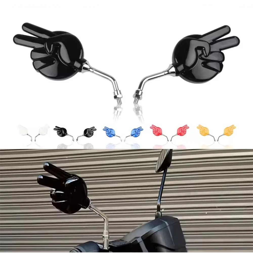 A pair Motorcycle personality mirrors Scooter Rearview Mirrors Side Mirror Gesture Rear View Mirror For Dio 50 JOG 50
A pair Motorcycle personality mirrors Scooter Rearview Mirrors Side Mirror Gesture Rear View Mirror For Dio 50 JOG 50