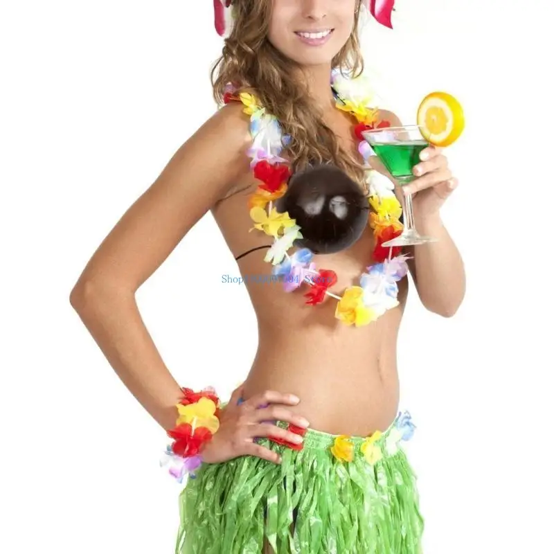 N7YF Coconut Bra Top Adjustable Back Tie Coconut Bra Hawaiian Costume for Women Hawaiian Party, Beach Parties
N7YF Coconut Bra Top Adjustable Back Tie Coconut Bra Hawaiian Costume for Women Hawaiian Party, Beach Parties