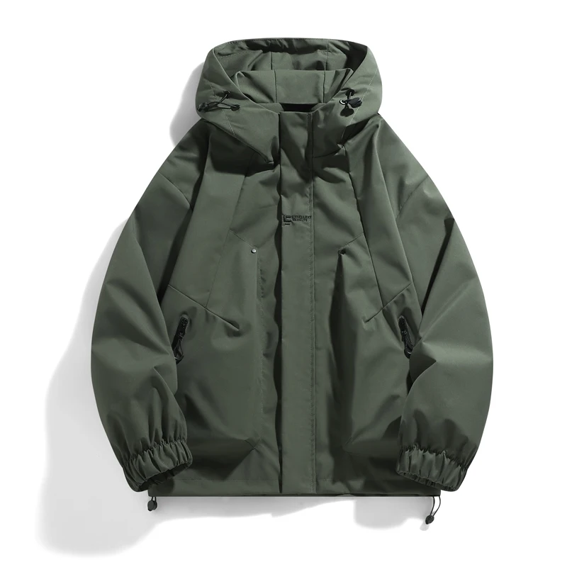2025 High Quality New Men's Fashion Casual Jackets Windproof Waterproof Outdoor Sport Coat Hooded Solid Color Hiking Jackets
2025 High Quality New Men's Fashion Casual Jackets Windproof Waterproof Outdoor Sport Coat Hooded Solid Color Hiking Jackets