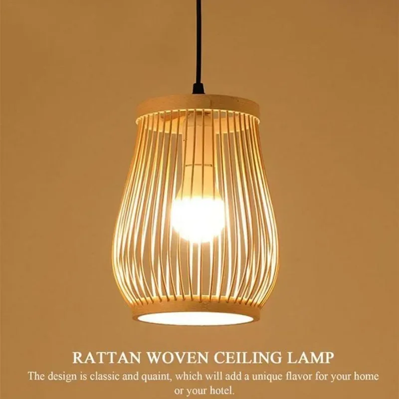 Natural Bamboo Chandelier Home Decoration Chinese Rattan Ceiling Lamp LED Lighting Pendant Wooden for Hot Pot Restaurant Lantern
Natural Bamboo Chandelier Home Decoration Chinese Rattan Ceiling Lamp LED Lighting Pendant Wooden for Hot Pot Restaurant Lantern
