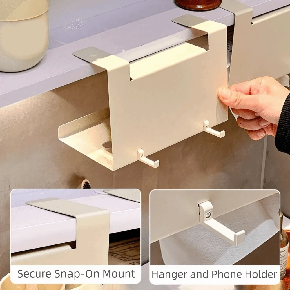 Iron Under Cabinet Paper Towel Holder Wall Mounted Removable Face Towel Storage Rack Waterproof Rustproof Roll Paper Holder
Iron Under Cabinet Paper Towel Holder Wall Mounted Removable Face Towel Storage Rack Waterproof Rustproof Roll Paper Holder
