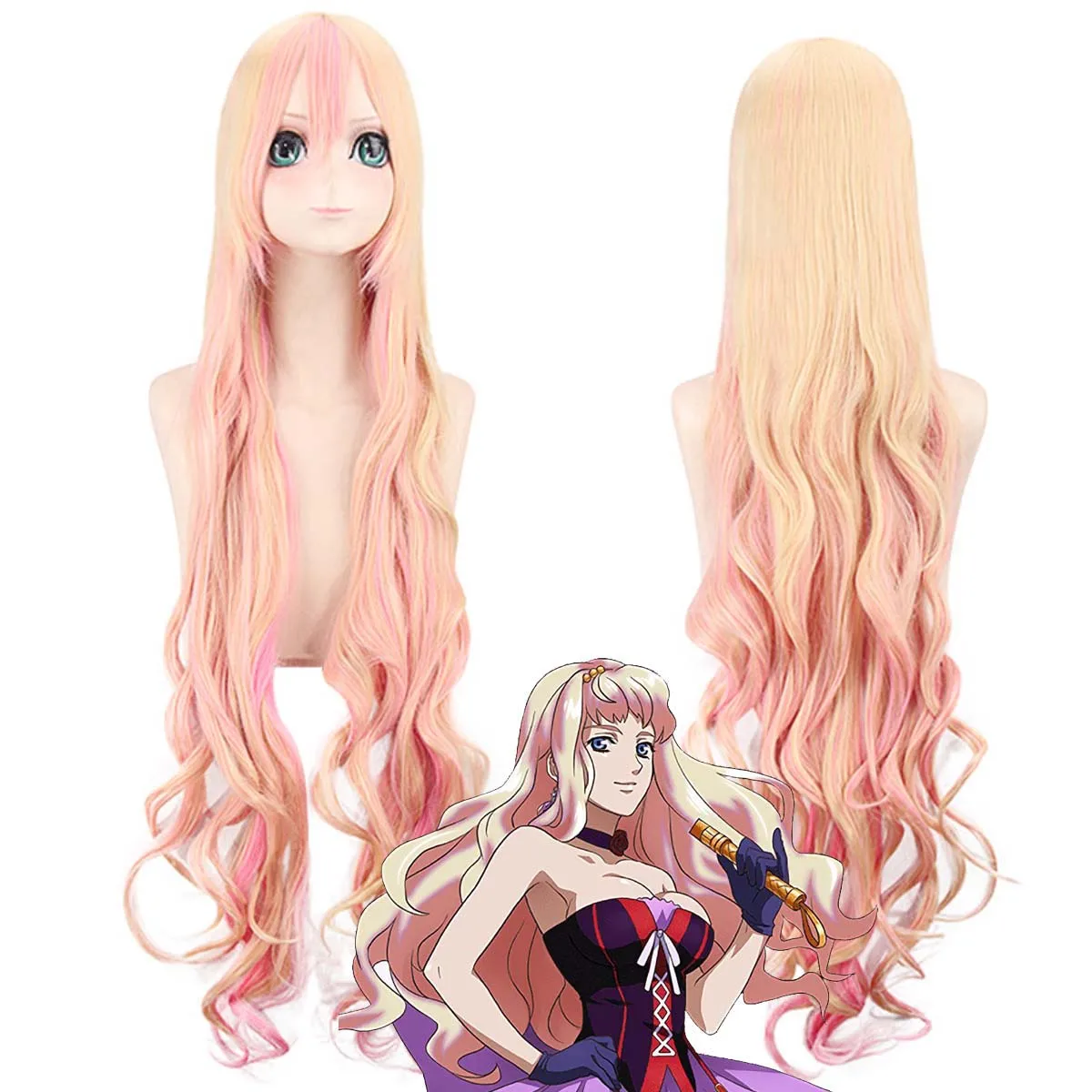 Women Anime Role Play Sheryl Nome Cosplay Long Wavy Synthetic Hair Wig
Women Anime Role Play Sheryl Nome Cosplay Long Wavy Synthetic Hair Wig