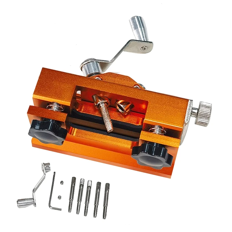 Portable Chainsaw Sharpening Jig Aluminium Alloy Chainsaw Sharpener With Grinder Chain Saw Drill Sharpen Tool Easy To Use
Portable Chainsaw Sharpening Jig Aluminium Alloy Chainsaw Sharpener With Grinder Chain Saw Drill Sharpen Tool Easy To Use
