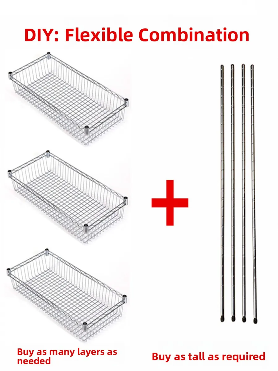 Kitchen Multi-layer Standing Storage Ra Fruit Vegetable Basket Mobile Basket elf Space Saver for Home Cooking Area
Kitchen Multi-layer Standing Storage Ra Fruit Vegetable Basket Mobile Basket elf Space Saver for Home Cooking Area