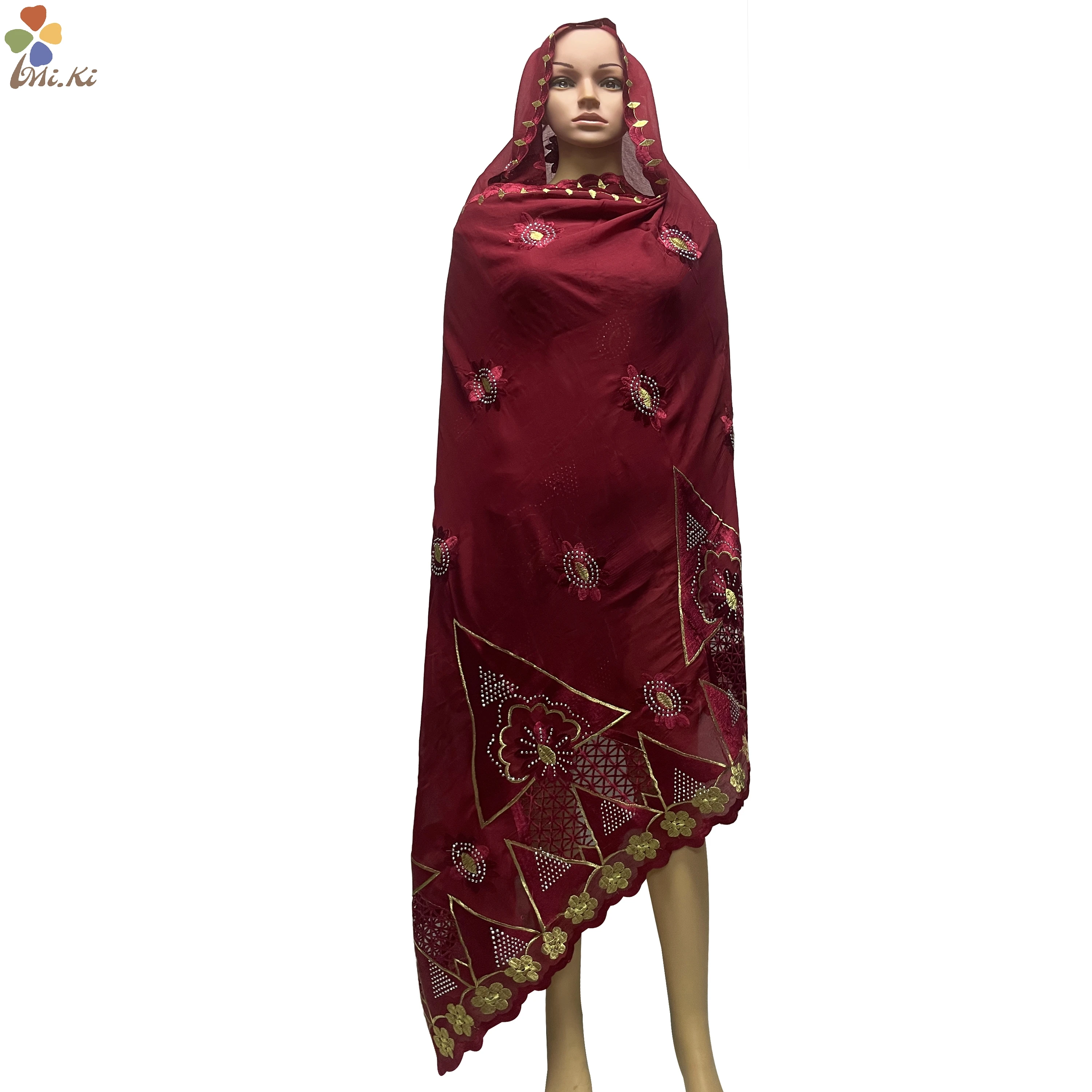 High Quality African Women Shawl Cotton Scarf Embroidered Hollow Design Scarf Muslim Shawl Headscarf Islamic Women Headscarf
High Quality African Women Shawl Cotton Scarf Embroidered Hollow Design Scarf Muslim Shawl Headscarf Islamic Women Headscarf