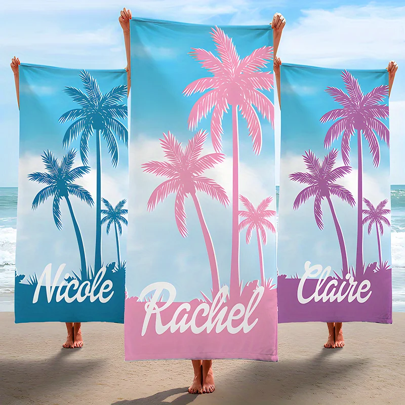 Customized Name Beach Towel Coconut Tree Personalized Super Absorbent & Quick-drying Swimming Towel Suitable For Camping Travel
Customized Name Beach Towel Coconut Tree Personalized Super Absorbent & Quick-drying Swimming Towel Suitable For Camping Travel