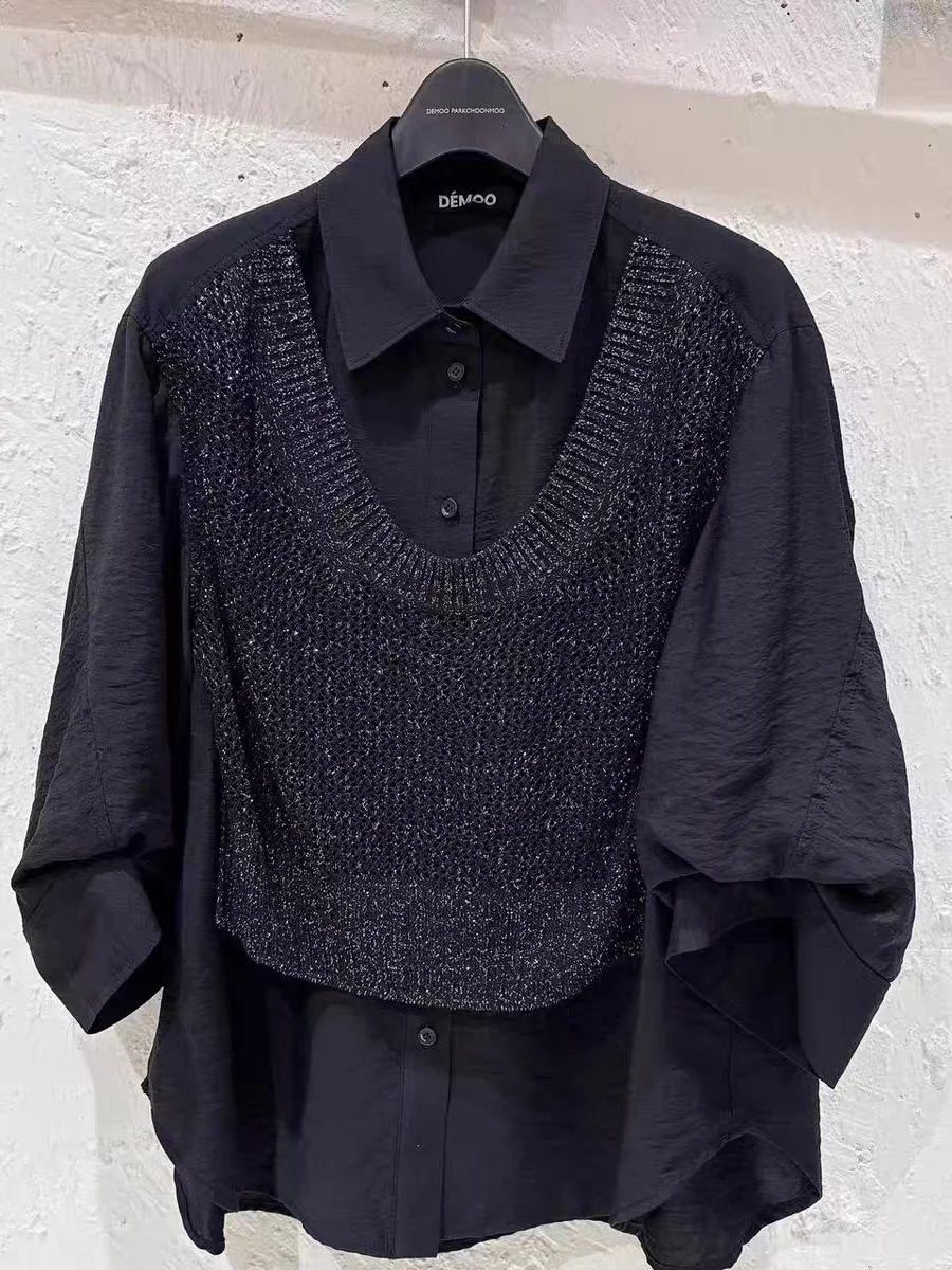 Casual Summer Shirt Women's Loose Fit Short Sleeve Button down Slimming Fake Two-Piece Style Commute Fashion Cotton Blend
Casual Summer Shirt Women's Loose Fit Short Sleeve Button down Slimming Fake Two-Piece Style Commute Fashion Cotton Blend