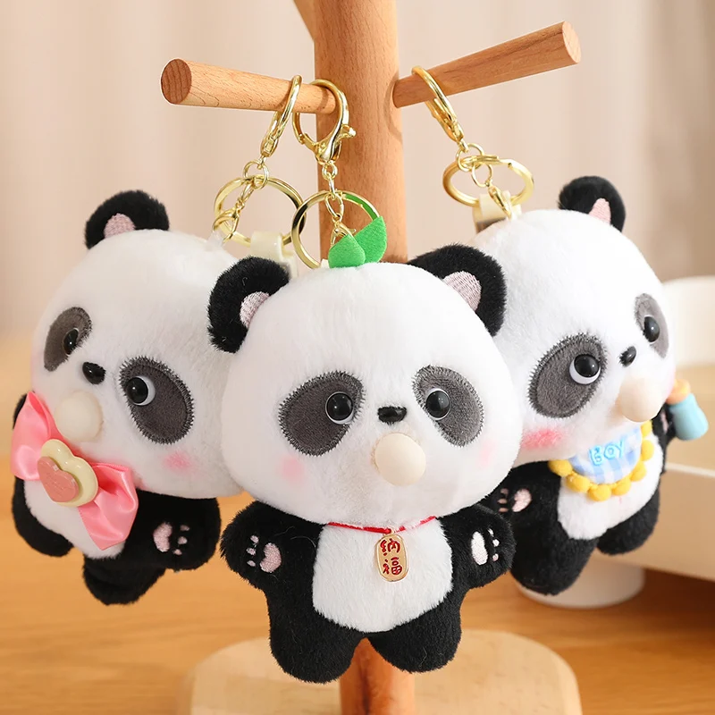 14cm Spitting a Bubble Plush Panda Pendant Small Cartoon Animal Stuffed Soft Keyring Key Chain Fashion Accessory for Bag Gift
14cm Spitting a Bubble Plush Panda Pendant Small Cartoon Animal Stuffed Soft Keyring Key Chain Fashion Accessory for Bag Gift
