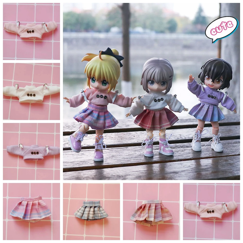 OB11 Doll Clothes Y2K Hottie Sweat Shirt JK Skirt Dress Up Clothing for Obitsu11, GSC, 1/12bjd Clothes Accessories
OB11 Doll Clothes Y2K Hottie Sweat Shirt JK Skirt Dress Up Clothing for Obitsu11, GSC, 1/12bjd Clothes Accessories