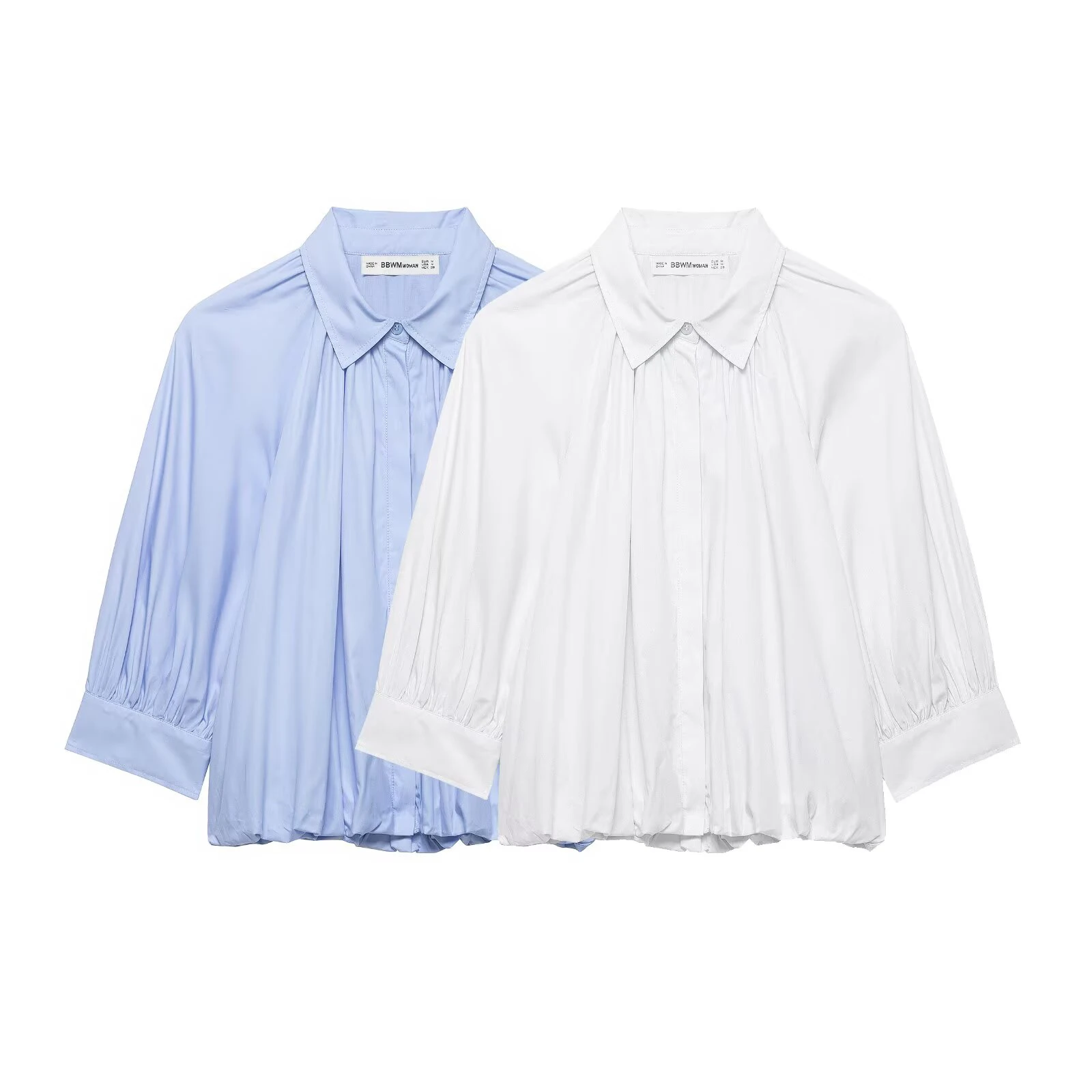 2026 Spring/Summer New Arrival Sweet Style Fashion Blue Notch Lapel Puff Sleeve Blouse Top for Women
2026 Spring/Summer New Arrival Sweet Style Fashion Blue Notch Lapel Puff Sleeve Blouse Top for Women