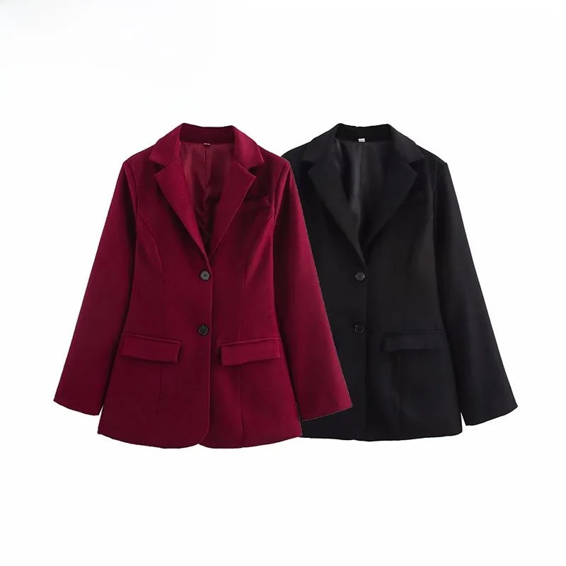 ZBZA Spring New Women's Faion Design Slim Fit Two-Button V-Ne Two-Tone Suit Jaet Commute Sle Polyester Fiber Long Sve
ZBZA Spring New Women's Faion Design Slim Fit Two-Button V-Ne Two-Tone Suit Jaet Commute Sle Polyester Fiber Long Sve