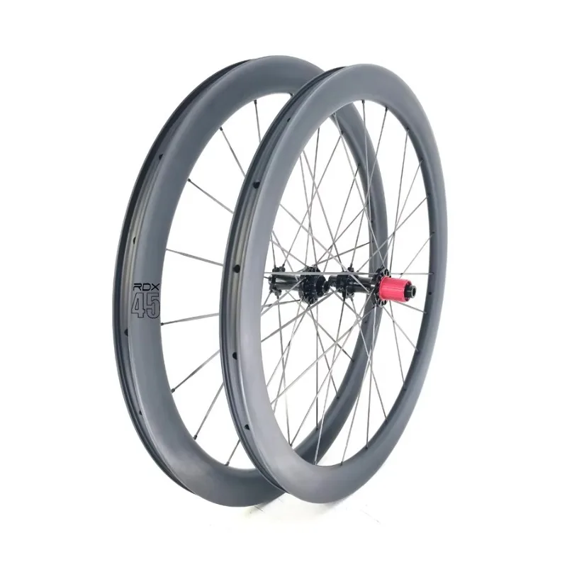 1250g Road Bike 45mm Carbon Tubeless Ready Wheelset 21 Holes 36T Center Lock Disc Brake Hub Carbon Spokes Gravel Wheel
1250g Road Bike 45mm Carbon Tubeless Ready Wheelset 21 Holes 36T Center Lock Disc Brake Hub Carbon Spokes Gravel Wheel