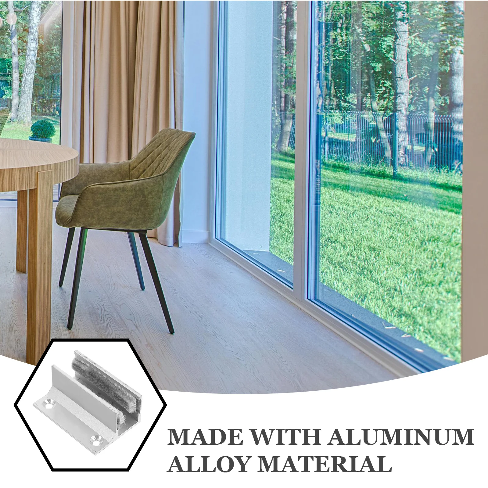 2pcs Glass Stopper Smooth Sliding White Aluminum Bottom Barn Door Floor Guide Floor Guide Stay Roller Hardware
2pcs Glass Stopper Smooth Sliding White Aluminum Bottom Barn Door Floor Guide Floor Guide Stay Roller Hardware