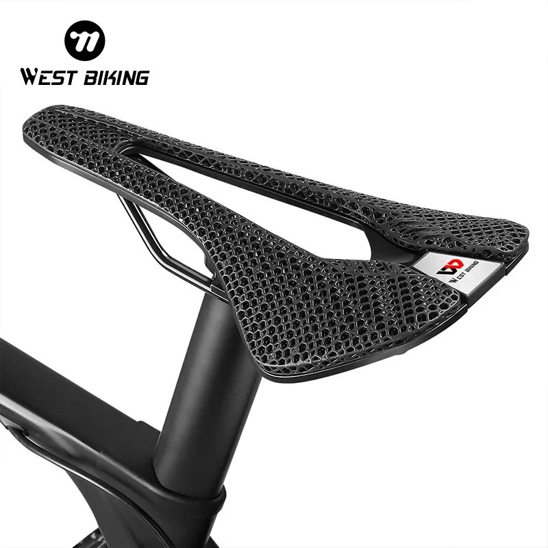 WEST BIKING 3D Printed Bicycle Saddle Liquid Resins Road Bike Race Hollow Seat Super Soft Triathlon Cycling Honeycomb Cushion
WEST BIKING 3D Printed Bicycle Saddle Liquid Resins Road Bike Race Hollow Seat Super Soft Triathlon Cycling Honeycomb Cushion