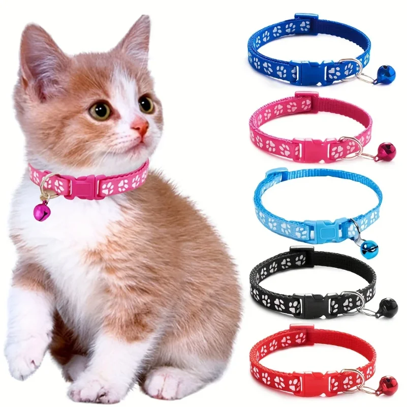 Fashion Pet Cats Collar Colorful Pattern Cute Bell Adjustable Collars For Cats Kitten DIY Ring Necklace Pet Accessories
Fashion Pet Cats Collar Colorful Pattern Cute Bell Adjustable Collars For Cats Kitten DIY Ring Necklace Pet Accessories