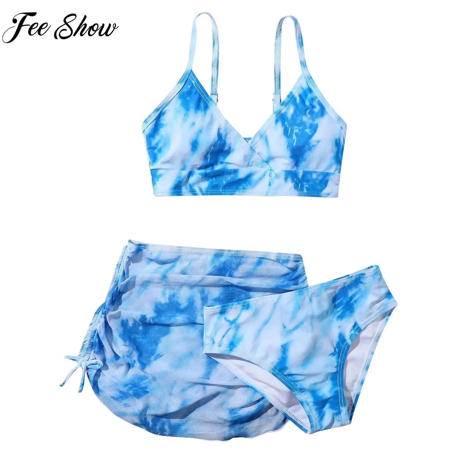 3Pcs Kids Girls Summer Print Bikini Swimsuit Sleeveless Vest Crop Top Swim Briefs Beach Cover Up Skirt Set Pool Swimming Suits
3Pcs Kids Girls Summer Print Bikini Swimsuit Sleeveless Vest Crop Top Swim Briefs Beach Cover Up Skirt Set Pool Swimming Suits