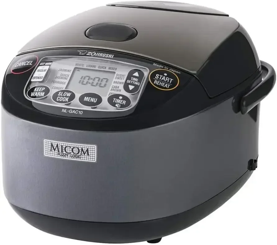Zojirushi NL-GAC10BM 5.5 Cup Uncooked Umami Micom Rice Cooker and Warmer (Metallic Black)
Zojirushi NL-GAC10BM 5.5 Cup Uncooked Umami Micom Rice Cooker and Warmer (Metallic Black)