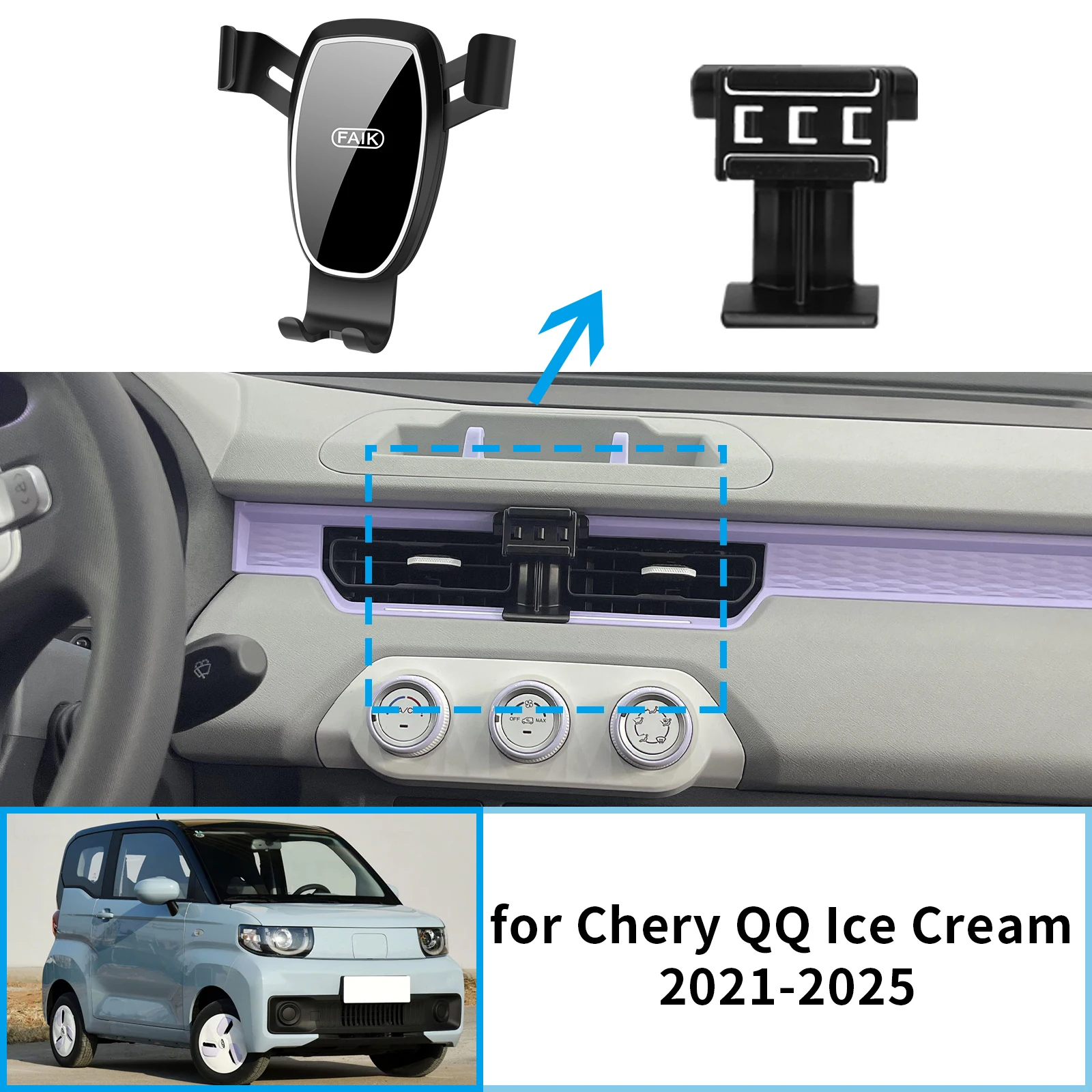 GPS Bracket Car Mobile Phone Holder for Chery QQ Ice Cream MASADA QQ Cenntro Avantier Birba 2021-2025 Navigation Accessories
GPS Bracket Car Mobile Phone Holder for Chery QQ Ice Cream MASADA QQ Cenntro Avantier Birba 2021-2025 Navigation Accessories