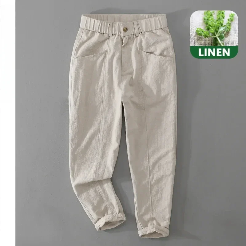 2024 Spring Summer New Linen Casual Cargo Pants for Men Casual Drawstring Thin Big Pocket Trousers Streetwear Men DN7102
2024 Spring Summer New Linen Casual Cargo Pants for Men Casual Drawstring Thin Big Pocket Trousers Streetwear Men DN7102