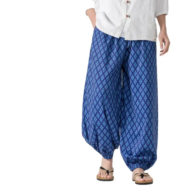 Summer New Chinese Style Men's Loose Thin Printed Lantern Pants Retro Jogger Pants
Summer New Chinese Style Men's Loose Thin Printed Lantern Pants Retro Jogger Pants