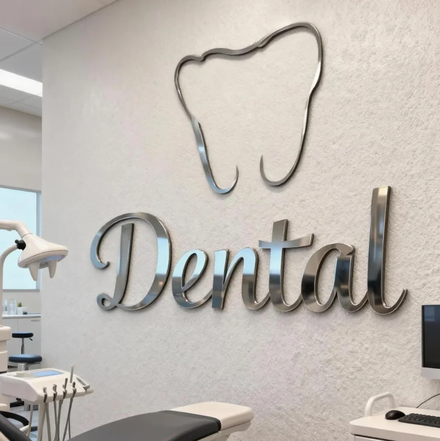 Custom 2D Metal Signs Non Illuminated Signboard for Dental Shop Cafe Bar Hotel Advertising Led Business Signs Letter Signs
Custom 2D Metal Signs Non Illuminated Signboard for Dental Shop Cafe Bar Hotel Advertising Led Business Signs Letter Signs