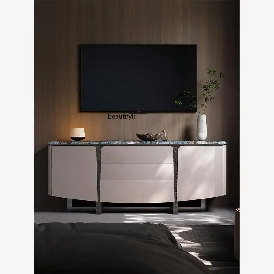 Italian minimalist TV cabinet storage locker integrated living room floor high-end customized floor cabinet53
Italian minimalist TV cabinet storage locker integrated living room floor high-end customized floor cabinet53