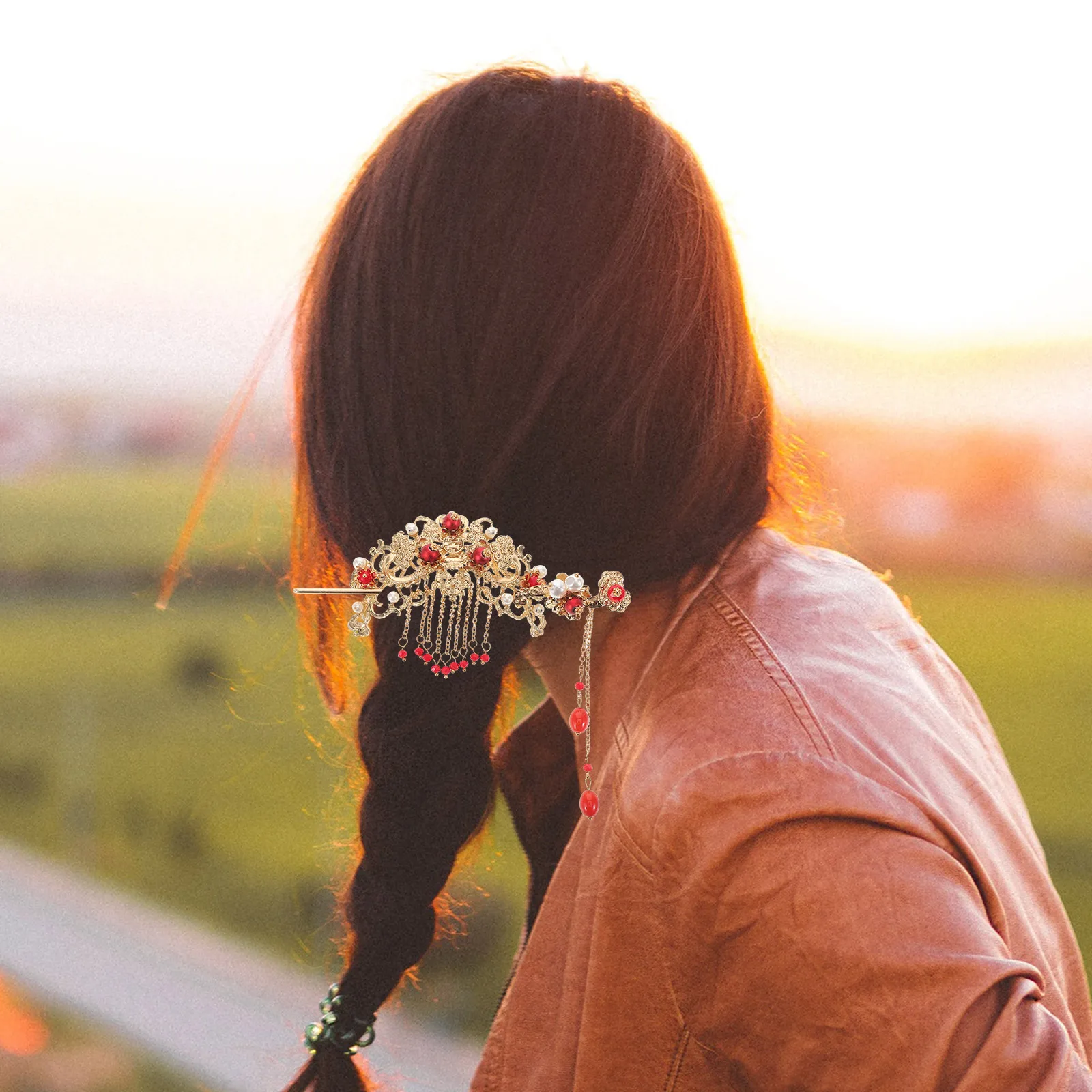 2pcs Hanfu Headwear Chinese Hair Clip Vintage Flower Alloy Tassel Hairpin Retro Hairpins Wedding Party Daily Life
2pcs Hanfu Headwear Chinese Hair Clip Vintage Flower Alloy Tassel Hairpin Retro Hairpins Wedding Party Daily Life