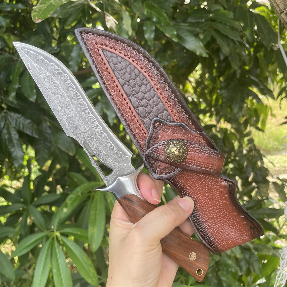 Тактический охотничий нож высокой твердости с дамасским лезвием из красного сандалового дерева, инструменты для самообороны, EDC, ножи для выживания, кемпинговые ножи с подарочной коробкой
Тактический охотничий нож высокой твердости с дамасским лезвием из красного сандалового дерева, инструменты для самообороны, EDC, ножи для выживания, кемпинговые ножи с подарочной коробкой