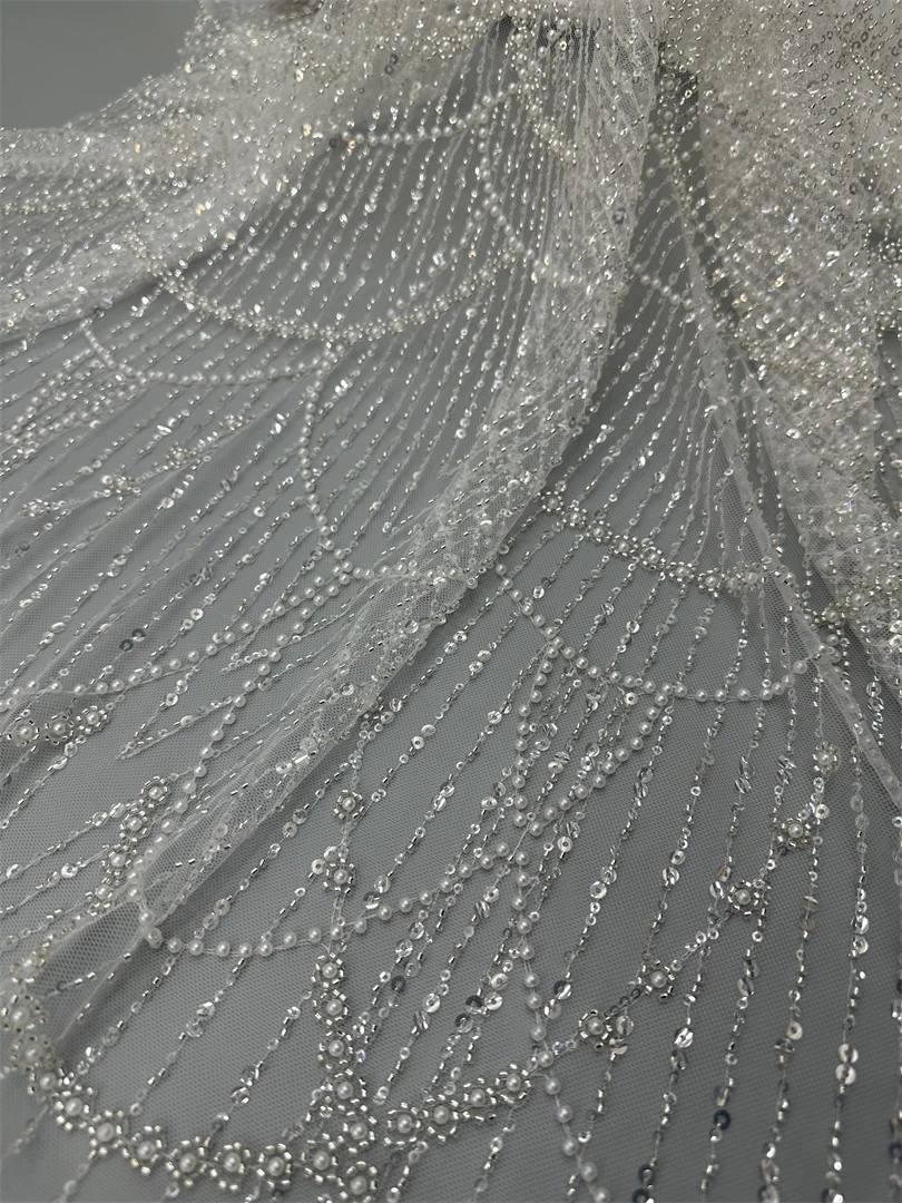 French Tulle African Lace Fabric High Quality J-1308408 Embroidery Beaded Nigerian Wedding Lace Materials
French Tulle African Lace Fabric High Quality J-1308408 Embroidery Beaded Nigerian Wedding Lace Materials