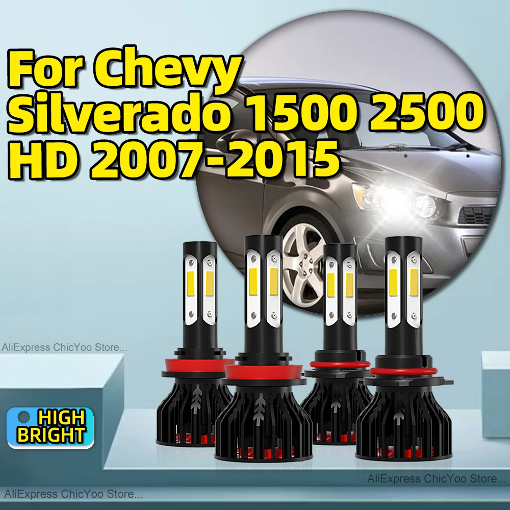 2/4Pcs Car LED Headlight Bulb H11 9005 6000K For Chevy Silverado 1500 2500HD 2007 2008 2009 2010 2011 2012 2013 2014 2015
2/4Pcs Car LED Headlight Bulb H11 9005 6000K For Chevy Silverado 1500 2500HD 2007 2008 2009 2010 2011 2012 2013 2014 2015