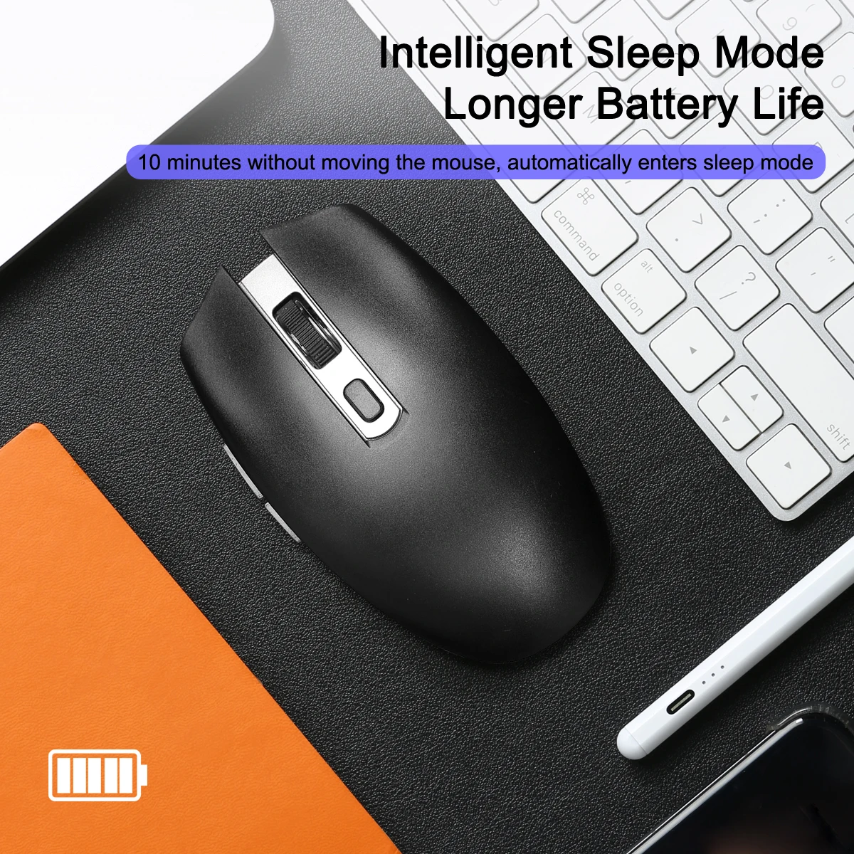 2.4G Wireless USB Mouse Single Mode - Ergonomic Design with Low Latency & Stable Connection, Plug and play for PC/Laptop/Desktop
2.4G Wireless USB Mouse Single Mode - Ergonomic Design with Low Latency & Stable Connection, Plug and play for PC/Laptop/Desktop