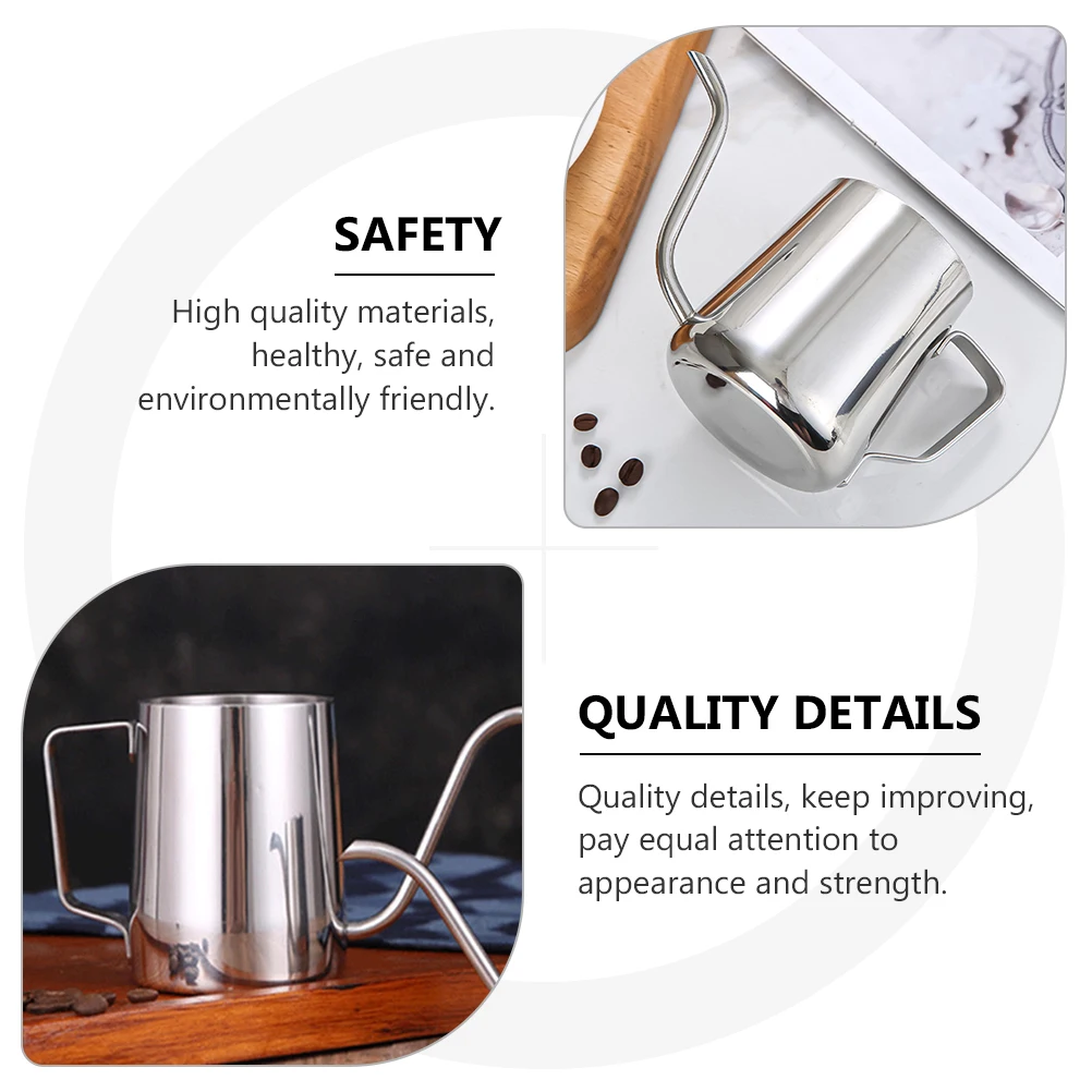 1pc Stainless Steel Pot Long Spout Heat Resistant Universal Coffee Maker Container Kitchen Barware Handcrafted
1pc Stainless Steel Pot Long Spout Heat Resistant Universal Coffee Maker Container Kitchen Barware Handcrafted