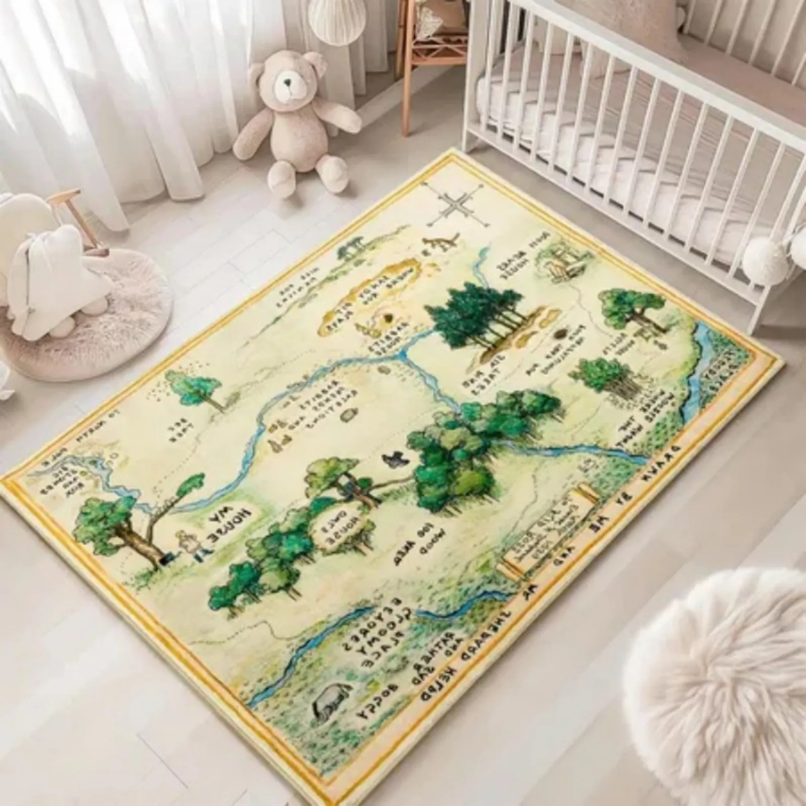 4x6 Cute Woodland Nursery Rugs for Girls Boys Neutral Non Slip Washable Stain Resistant Soft Shaggy Cartoon Fun Map Kids Playroom Rug Vintage Whimsical Retro Area Rugs Carpet for Kids Bedroom
4x6 Cute Woodland Nursery Rugs for Girls Boys Neutral Non Slip Washable Stain Resistant Soft Shaggy Cartoon Fun Map Kids Playroom Rug Vintage Whimsical Retro Area Rugs Carpet for Kids Bedroom